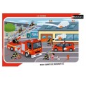 Puzzle Cadre : Les Pompiers - 15 pièces