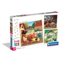 Puzzle 3x48 pièces - Farm Moments / Les Animaux de la Ferme
