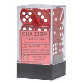 Set de 12 dés 6 Transparent...