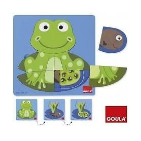 Puzzle 3 niveaux Grenouille...