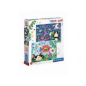 Puzzle 2 x 60 pièces Bugs