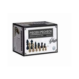 Pièces d'échecs en bois 88mm