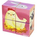 Puzzle 4 cubes Animaux de la Ferme - Maman et ses Petits / 4 Cubic puzzle