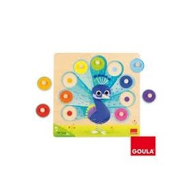 Puzzle Encastrement Paon Goula